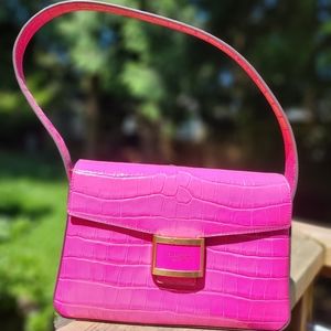 Kate Spade NWT Pink Croc Embossed
